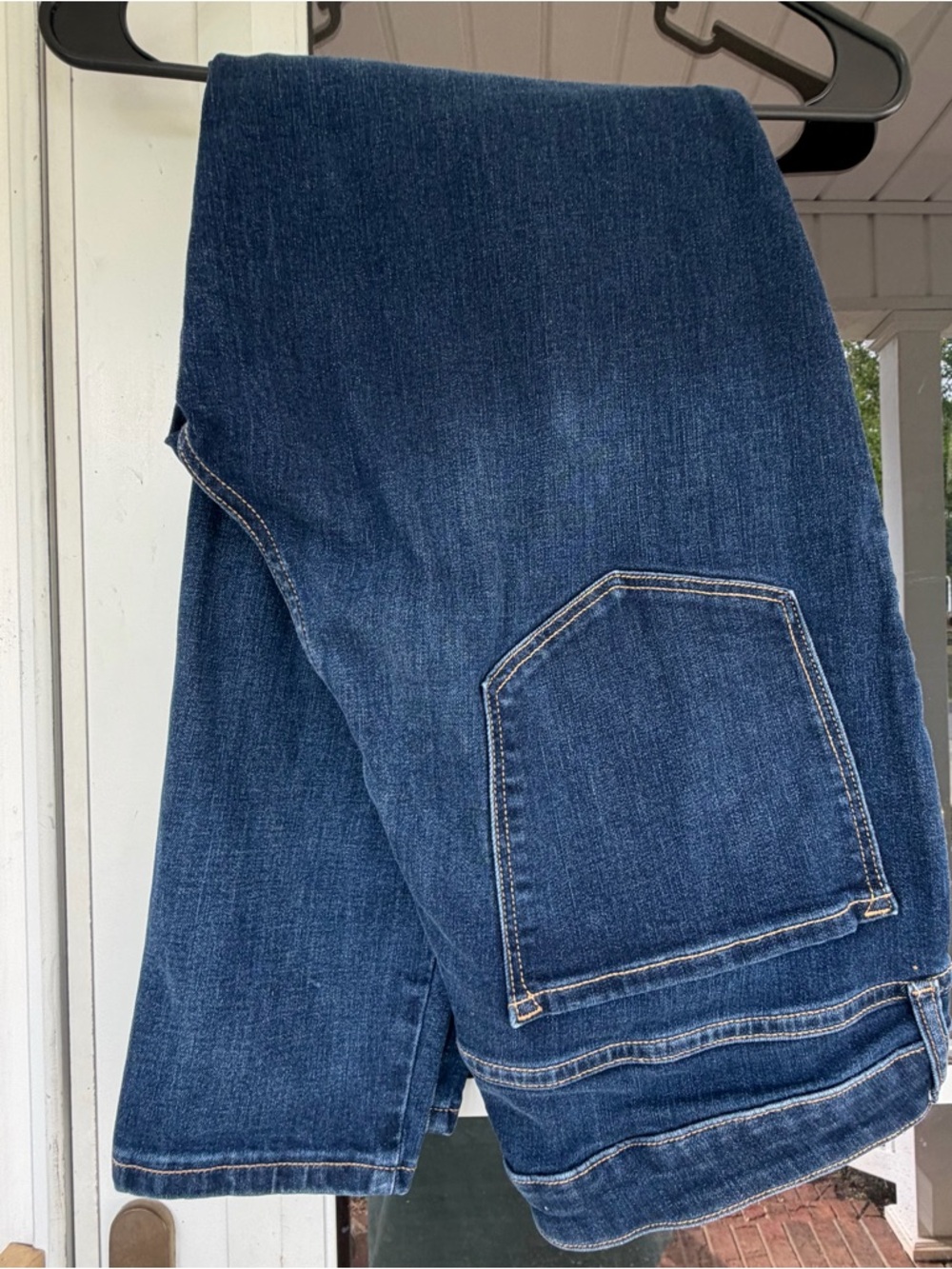 Old Navy Women's Straight Leg Jeans - Dark Blue